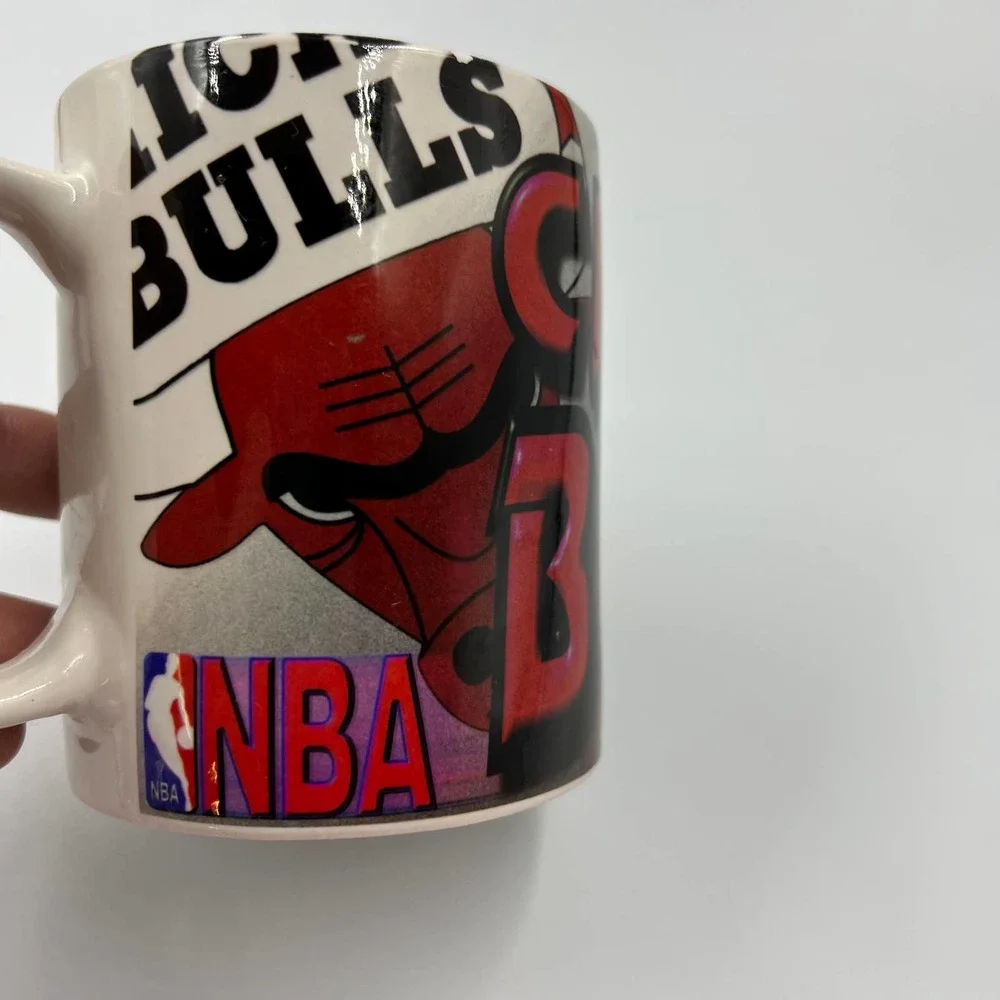 Vintage Chicago Bulls‎ Ceramic Coffee Cup Mug NBA 90's National Basketball